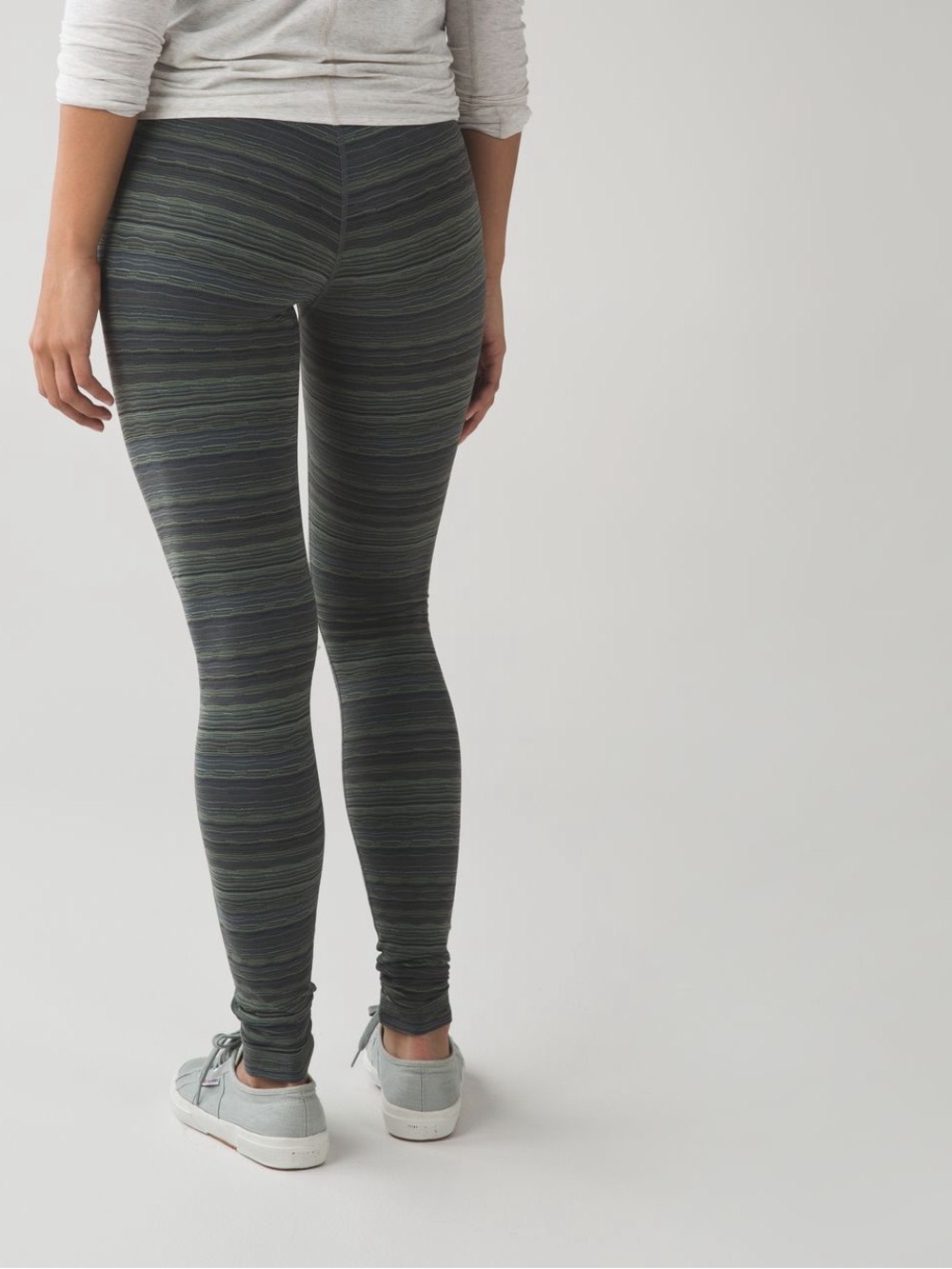 Lululemon Wunder Under Pant (Hi-Rise) - Space Dye Twist Dark Slate Fatigue Green
